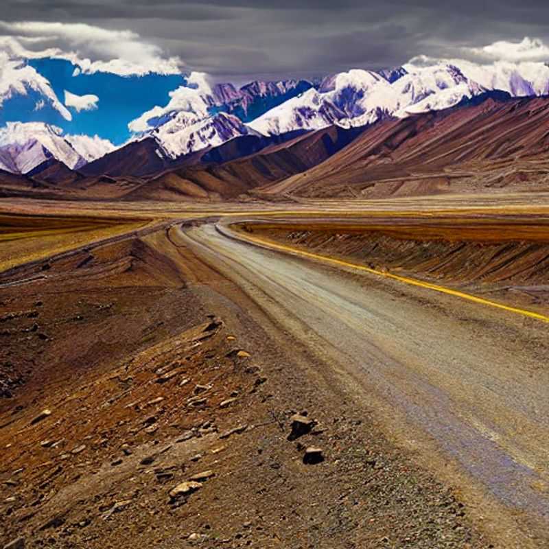 La majestueuse Pamir Highway, offrant un paysage à couper le souffle sous le soleil d'été. Découvrez si cette route mythique est votre prochaine destination de vacances estivales!