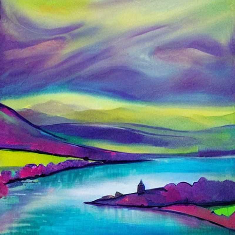Paysage serein du Lake District sous le soleil estival, offrant un aperçu idyllique pour des vacances d'été inoubliables au Royaume-Uni. (Serene landscape of the Lake District under the summer sun, offering an idyllic glimpse for an unforgettable summer vacation in the UK.)