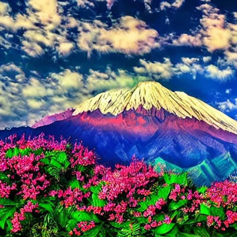 Deux couples profitant de la vue majestueuse sur le mont Rinjani, en Indonésie, lors de leurs vacances estivales.
