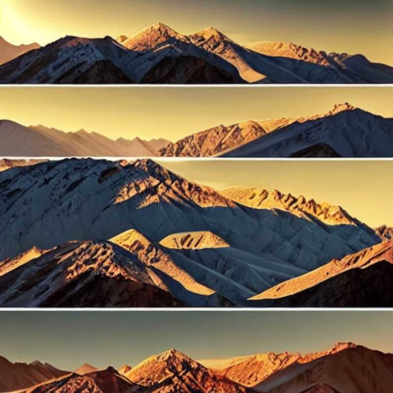 Impresionante vista del paisaje lunar de Ladakh, India, bajo el sol veraniego. Descubre si este destino de altura es ideal para tus vacaciones de verano.