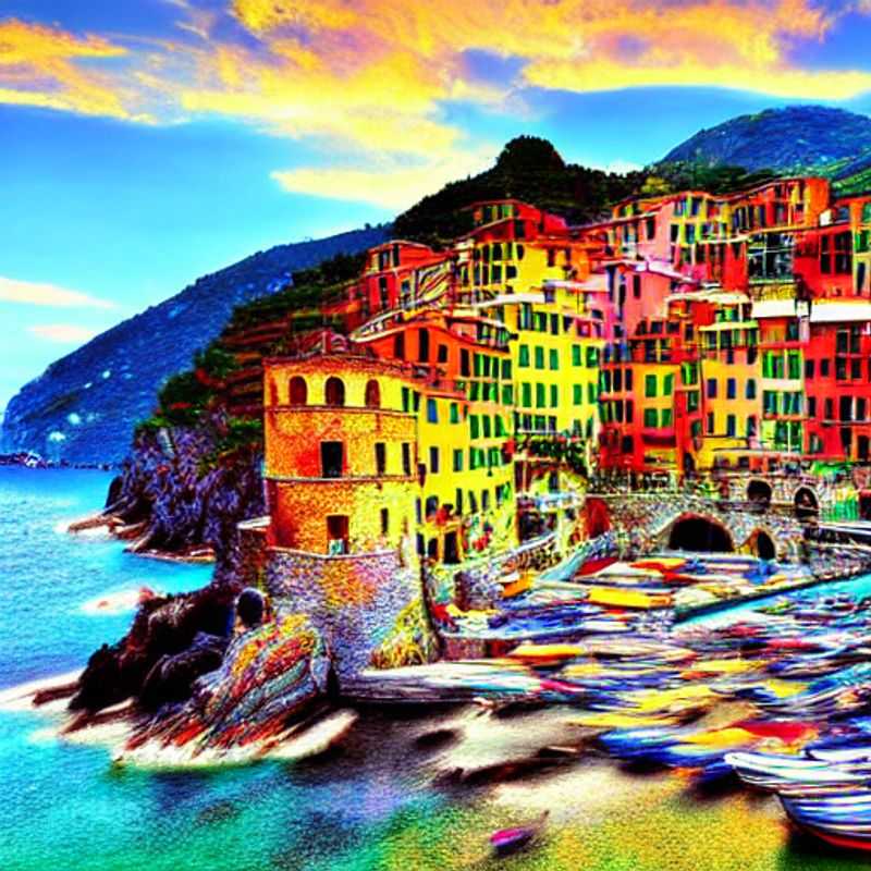 Cinque Terre en verano: Un mosaico de colores vibrantes bajo el sol italiano. ¿Perfecto para tus vacaciones? ¡Descúbrelo en nuestra guía! (Cinque Terre in summer: A mosaic of vibrant colors under the Italian sun. Perfect for your vacation? Find out in our guide!)