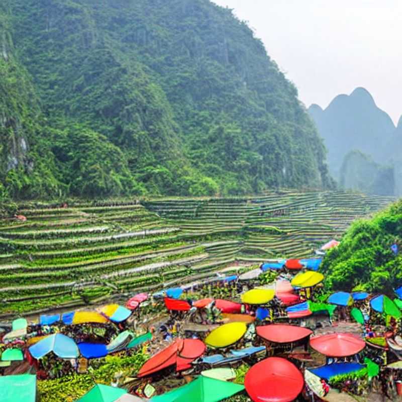 Virages épiques et rizières verdoyantes : explorer la boucle de Hà Giang au Vietnam en été, une aventure à couper le souffle sous le soleil tropical. (Epic turns and verdant rice paddies: exploring the Ha Giang Loop in Vietnam during summer, a breathtaking adventure under the tropical sun.)