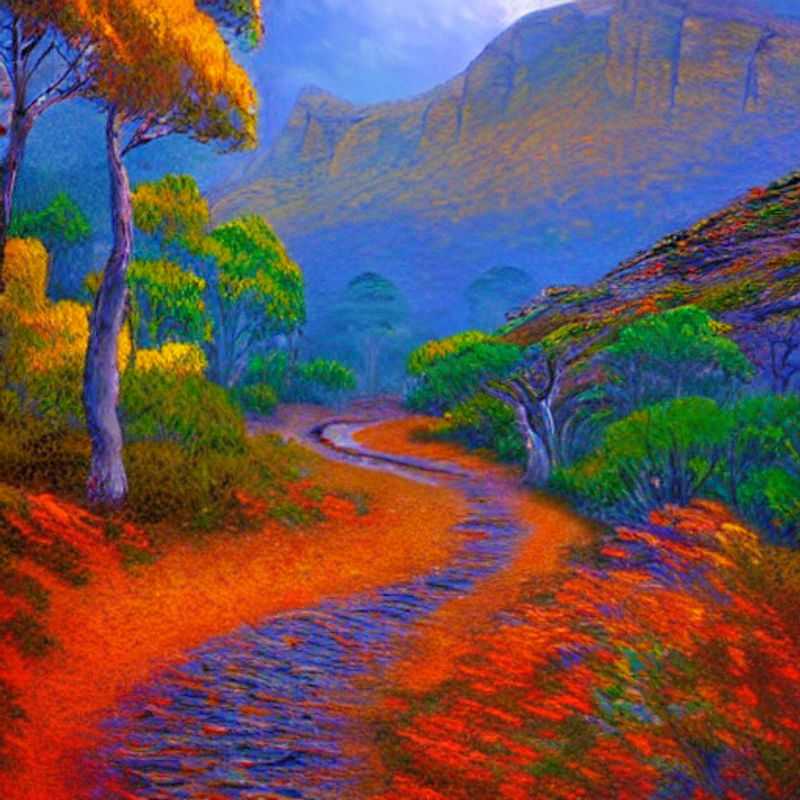 Впечатляющие горные пейзажи Grampians Peaks Trail, Австралия, под лучами летнего солнца: идеальное место для приключений, несмотря на жару.