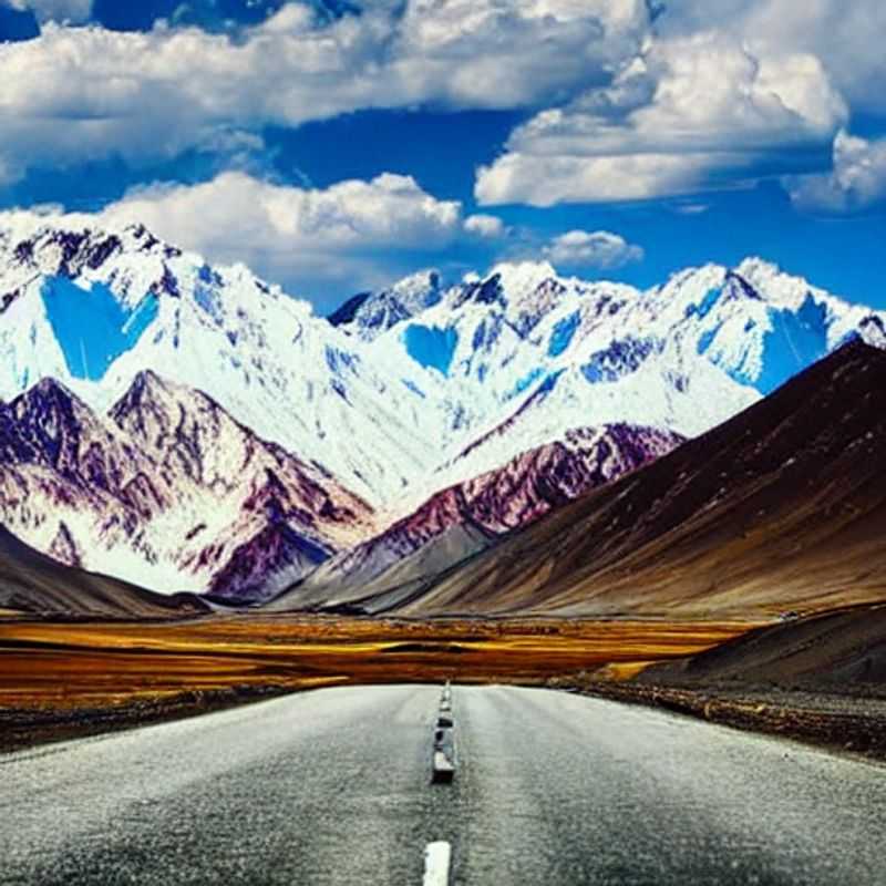 Paysage à couper le souffle sur la Pamir Highway, un paradis estival d'aventure au cœur de l'Asie Centrale.