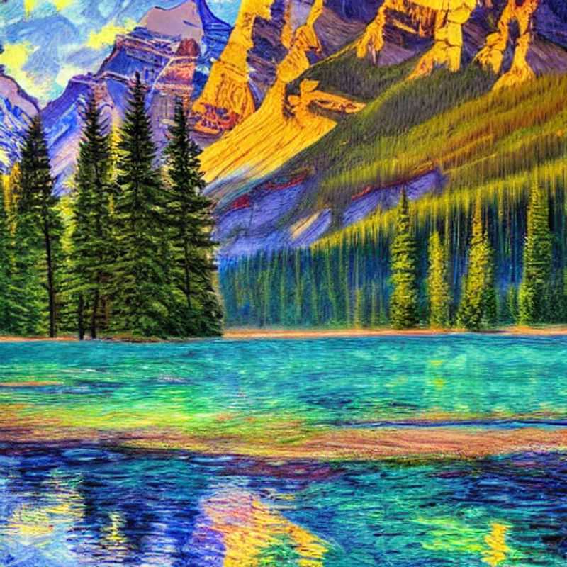 Turquoise waters reflecting the majestic Canadian Rockies in Banff National Park, a stunning example of why it's a perfect destination for an unforgettable summer holiday.