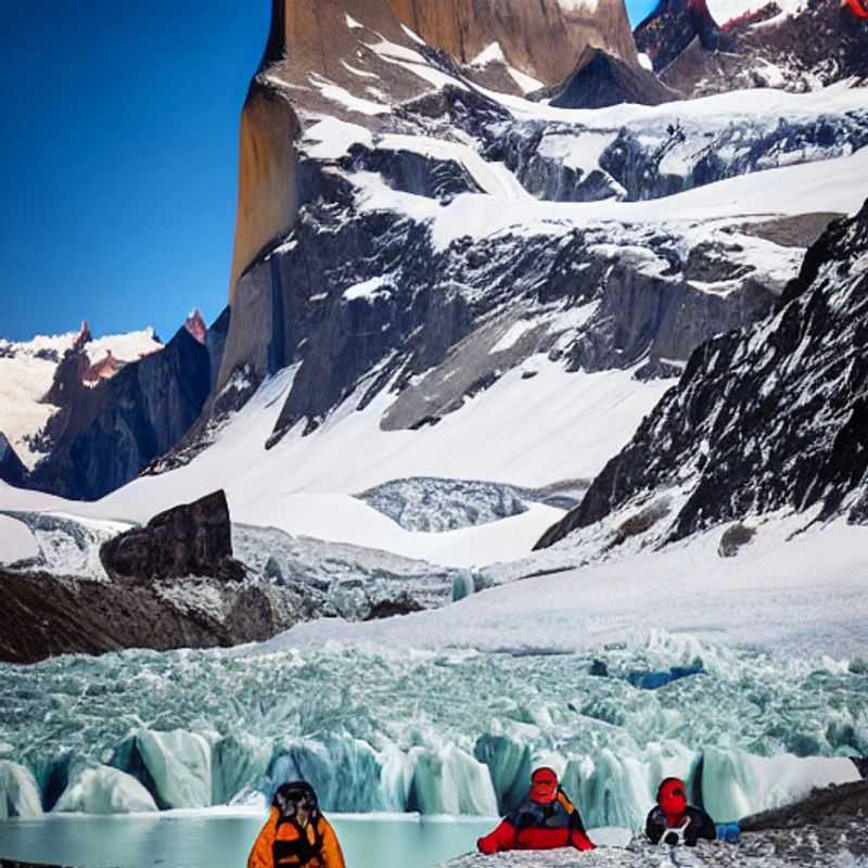 Vue imprenable sur le trek W dans le parc national de Torres del Paine, au Chili, baigné par la lumière estivale, un défi inoubliable pour des vacances actives.