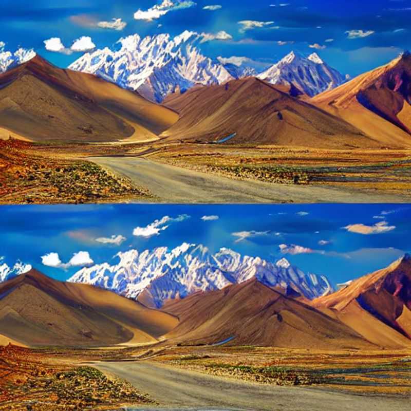 Route panoramique du Pamir, Asie Centrale, serpentant à travers un paysage estival à couper le souffle - l'aventure ultime pour des vacances inoubliables!
