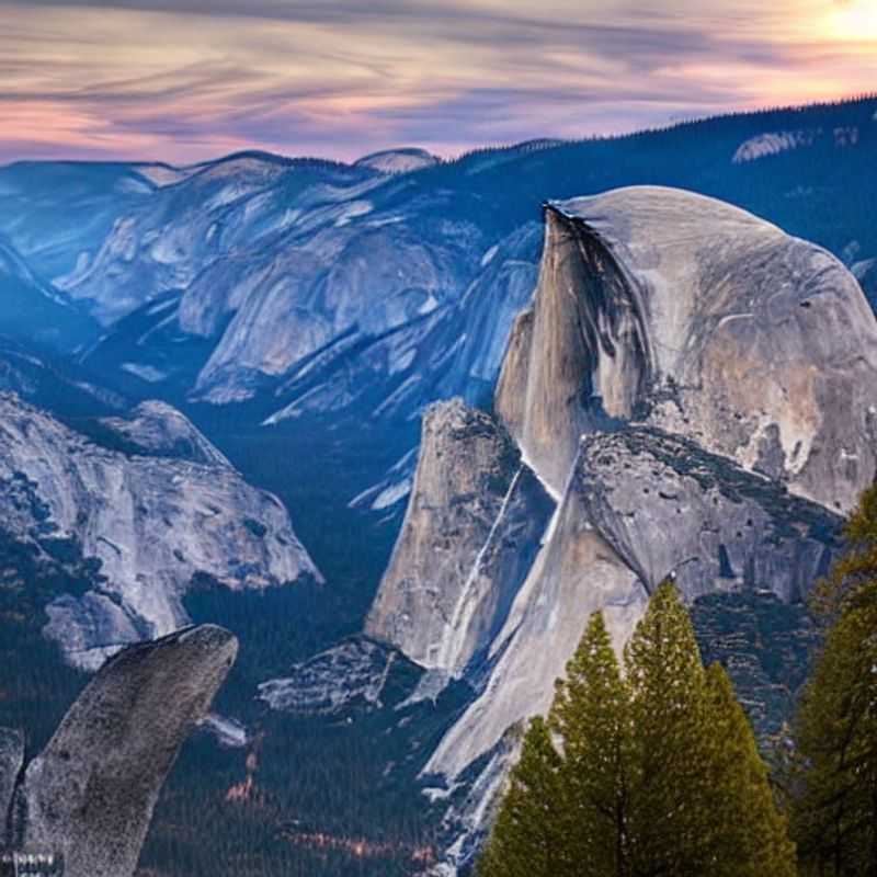 Majestuosa vista de Yosemite en verano: descubre si este parque nacional es el destino perfecto para tus vacaciones, donde las cascadas rugen y el sol ilumina los imponentes paisajes graníticos. (Majestic view of Yosemite in summer: Discover if this national park is the perfect destination for your vacation, where waterfalls roar and the sun illuminates the imposing granite landscapes.)
