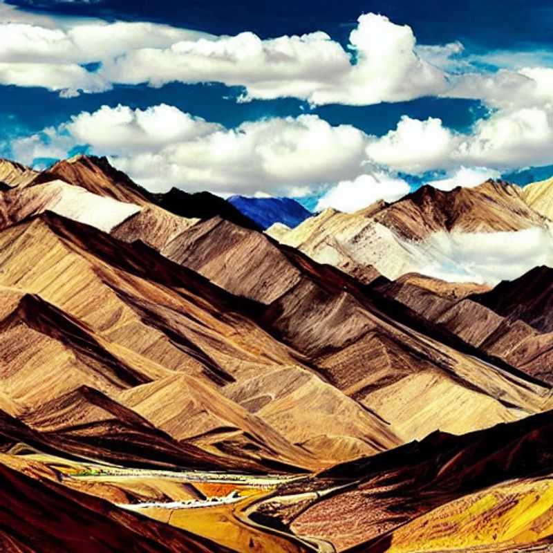 Un paisaje lunar de Ladakh, India, iluminado por el sol de verano, invitándote a descubrir si este destino de gran altitud es perfecto para tus vacaciones estivales.