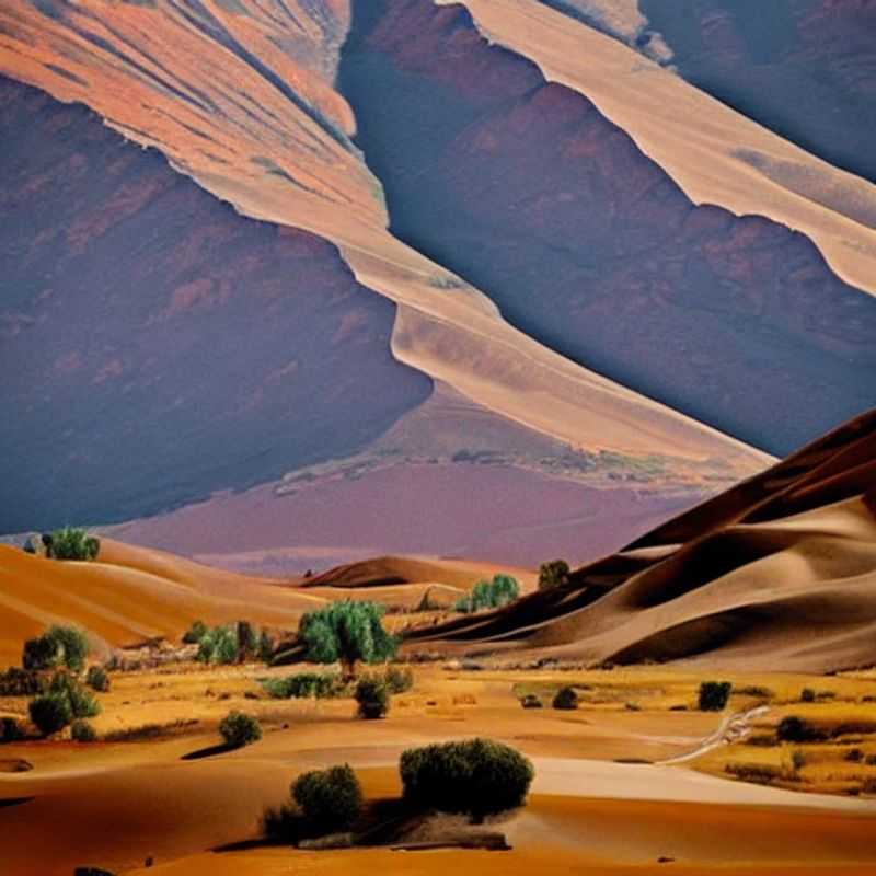 Alt Text: Paisaje impresionante de las Montañas Atlas en Marruecos, resaltando su belleza árida y su potencial para una escapada de verano aventurera.