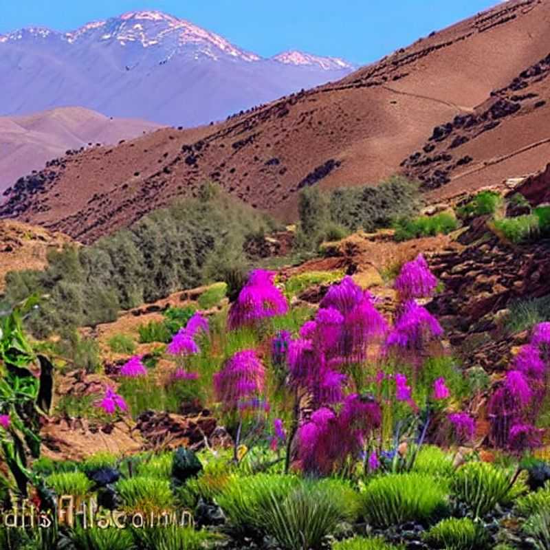 The sultry majesty of the Atlas Mountains under the summer sun, a breathtaking destination for a holiday escape in Morocco.