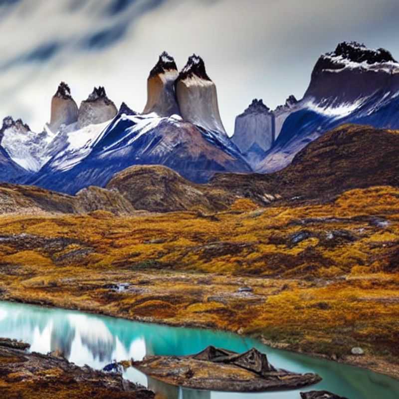 Le W-Trek dans toute sa splendeur estivale au cœur du Parc National Torres del Paine, Chili : une aventure inoubliable sous le soleil patagonien.
