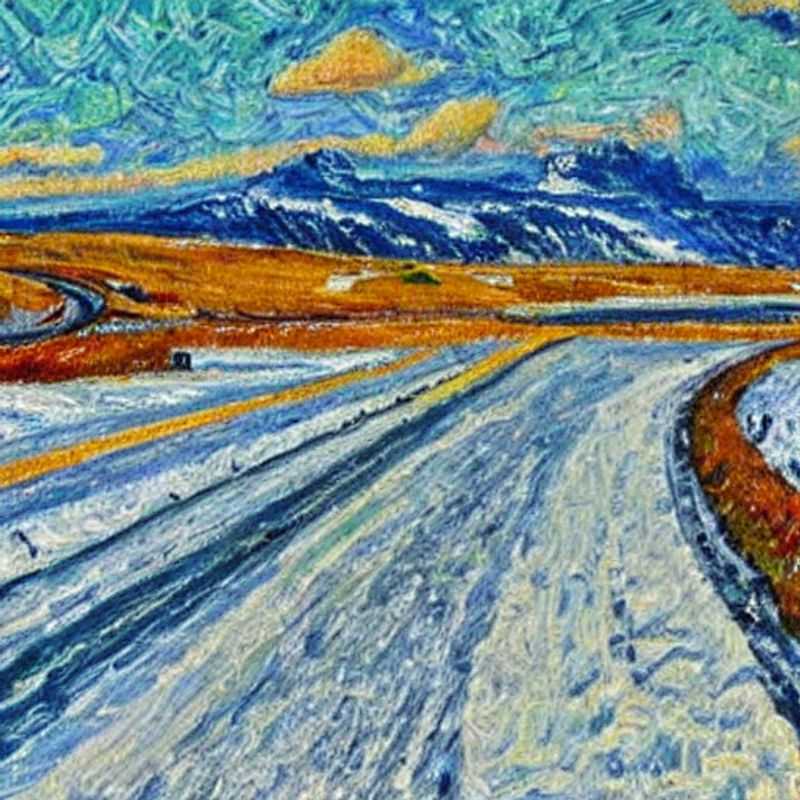 Spanish: Vista panorámica de la Ring Road de Islandia bajo el sol de verano, destacando su accesibilidad y belleza ideal para unas vacaciones inolvidables.