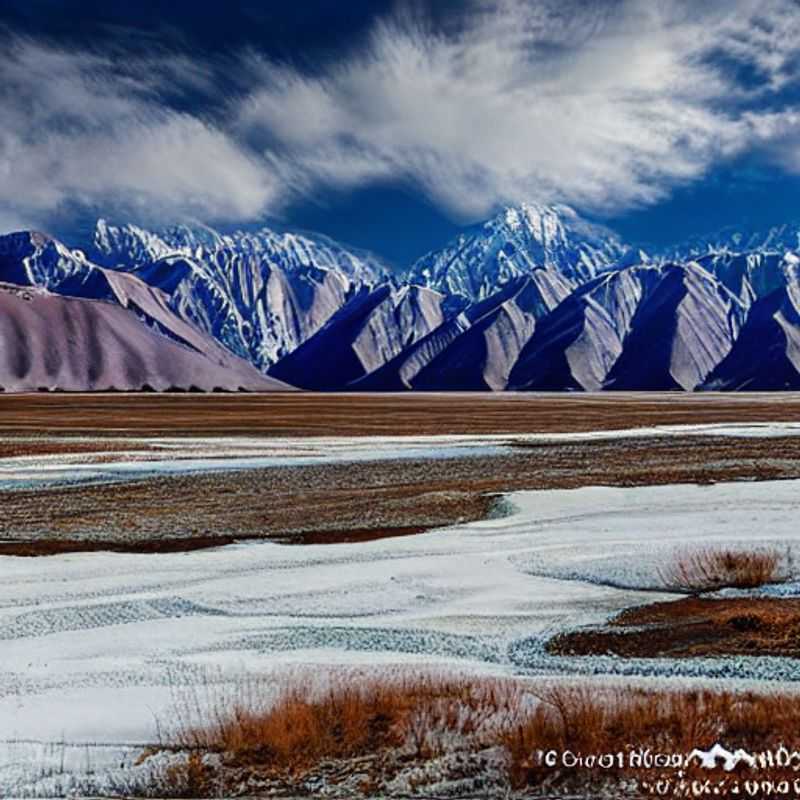 Paysage spectaculaire des montagnes du Pamir, au Tadjikistan, sous le soleil d'été, promettant une aventure inoubliable.