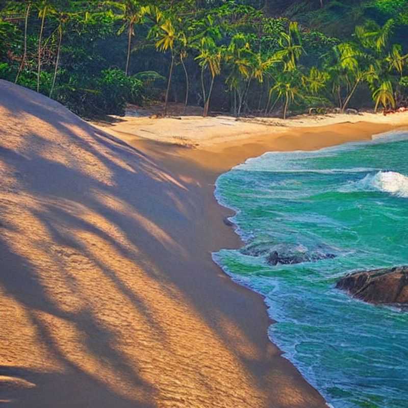 Пышная зелень и бирюзовые воды Parque Tayrona: идеальный тропический рай для летнего отдыха в Колумбии.
