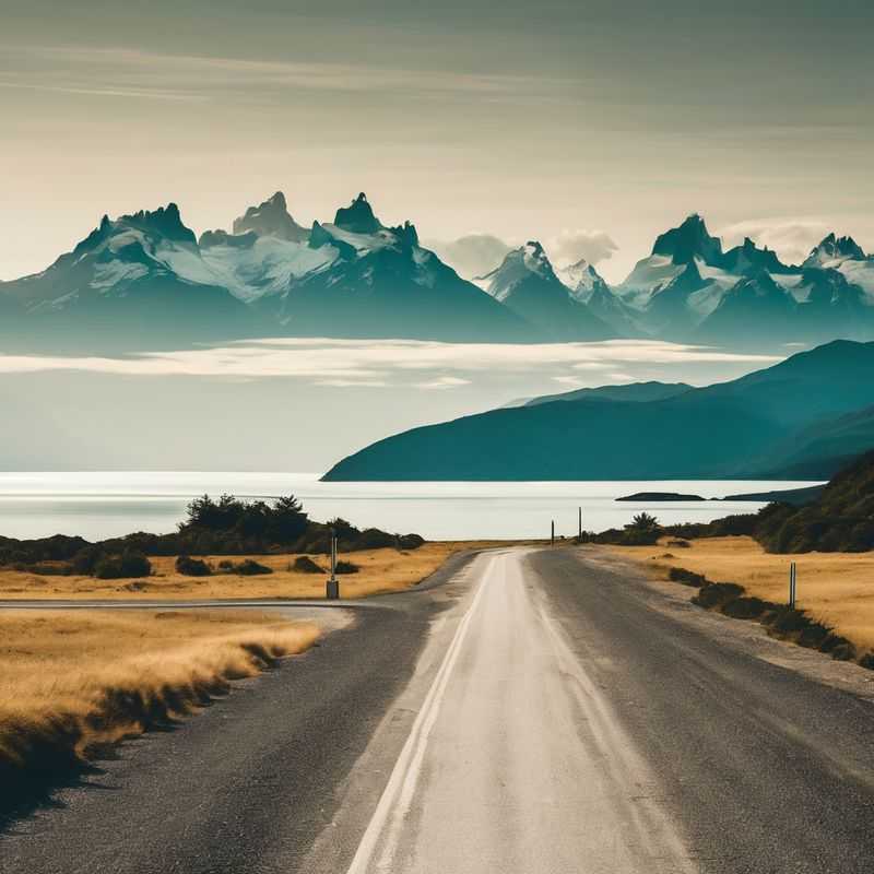 A rugged, snow-dusted section of Carretera Austral, Patagonia, Chile, hinting at epic adventures for intrepid travelers seeking remote beauty and untamed landscapes.