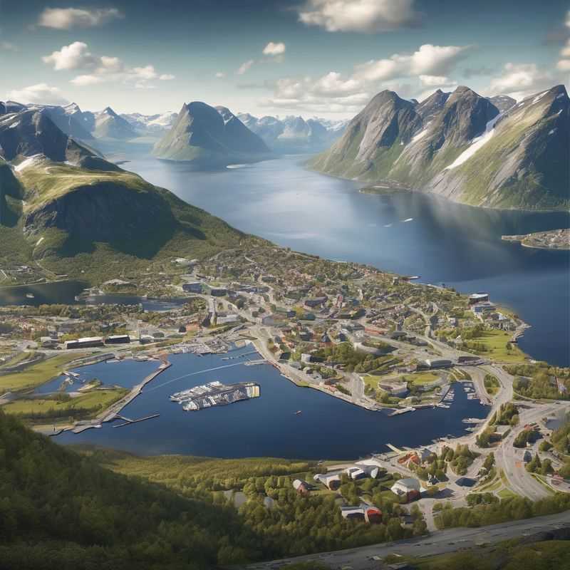 The dramatic, knife-edge Besseggen Ridge in Norway, a challenging yet rewarding hike with breathtaking views over emerald and sapphire lakes, hinting at the wild landscapes awaiting exploration in this region.