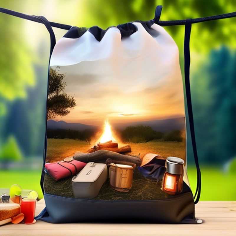 Una bolsa de ducha portátil, perfecta para acampar al aire libre o glamping, ofreciendo una solución higiénica y práctica para ducharse en cualquier lugar.