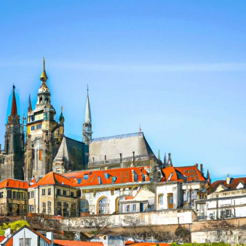A lone traveler immerses themselves in the captivating ambiance of Prague, Czech Republic, during a whirlwind 24-hour autumn sojourn, capturing the essence of the city's enchanting architecture and rich history.