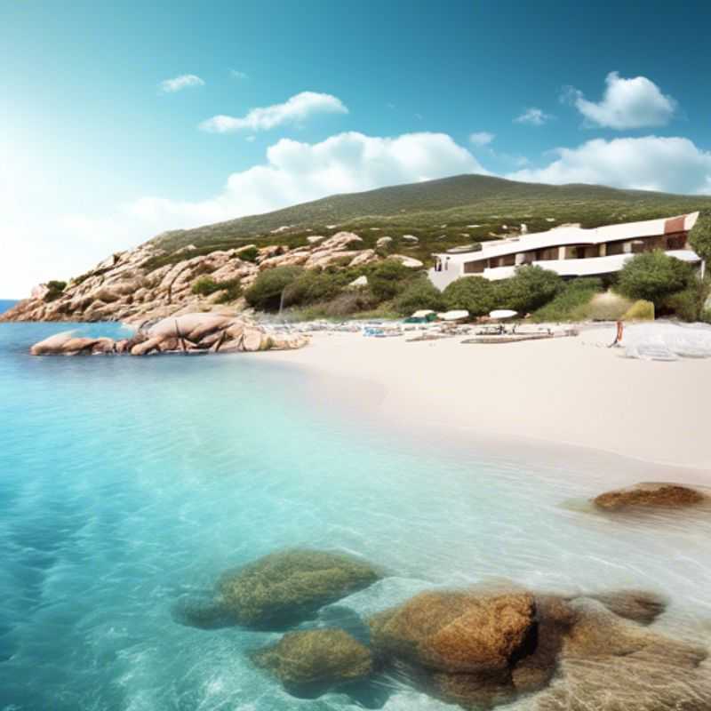 Un viajero solitario, The Staycationer, disfruta de la belleza turquesa del agua en Villasimius, Cerdeña, Italia, durante una escapada de 4 días en primavera.