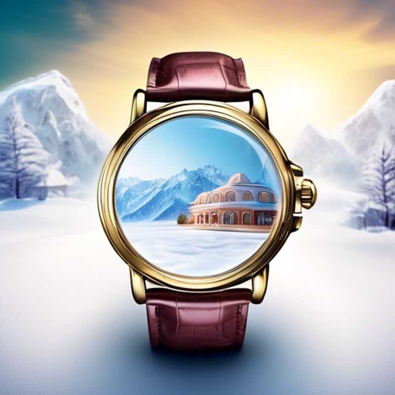 A close-up of a sleek, sophisticated luxury travel watch with intricate details, highlighting its craftsmanship and functionality for discerning travelers.