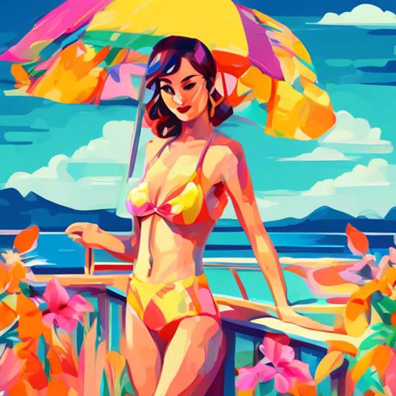 A vibrant array of swimwear, featuring different styles, colors, and patterns, highlighting the diverse options available for choosing the perfect suit.