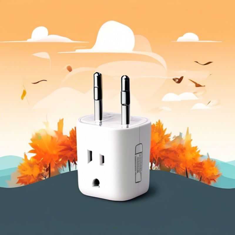 Close-up shot of a sleek, modern universal travel adapter, ready to power your devices in any corner of the world.