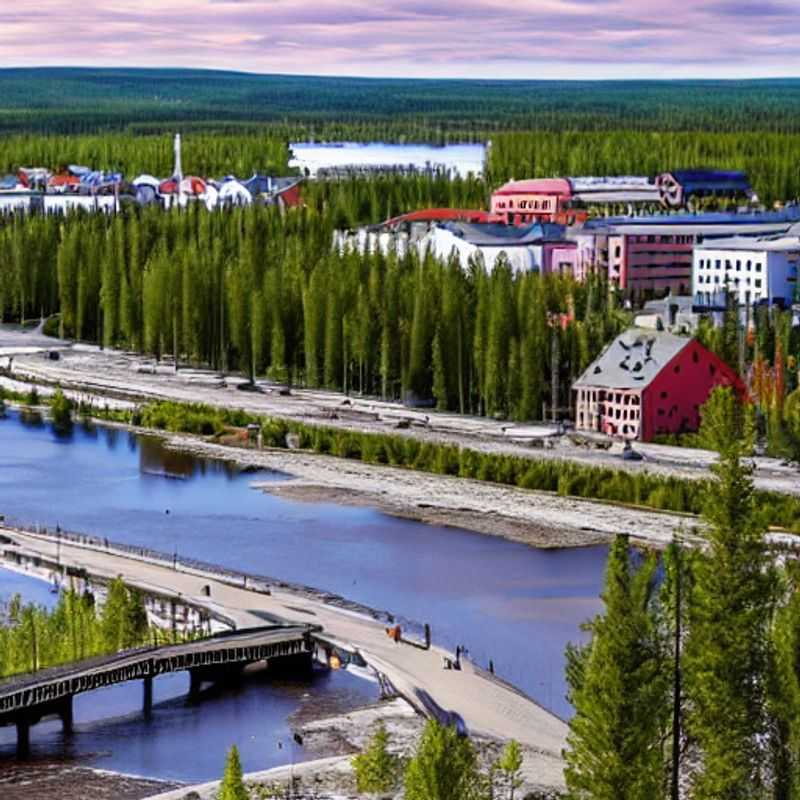 Rovaniemi, Finlande, au printemps : des paysages lumineux et une ambiance printanière.