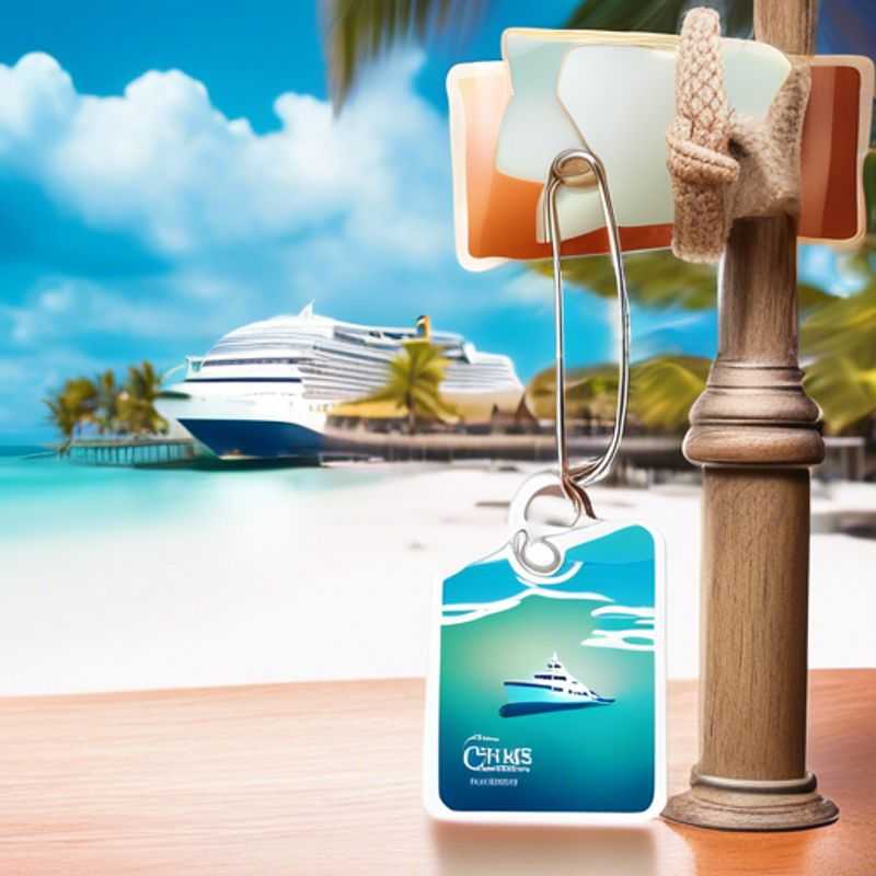 A close-up shot of a colorful lanyard with a cruise key card or hotel access card attached, highlighting the practical and stylish features that make it a must-have for travelers.