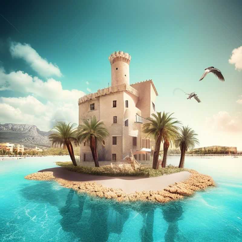 Trois couples, les Social Media Travelers, profitant du soleil estival sur la plage d'Alcudia, Majorque, leurs téléphones à la main, prêts à capturer la beauté de l'île et partager leurs aventures avec le monde.