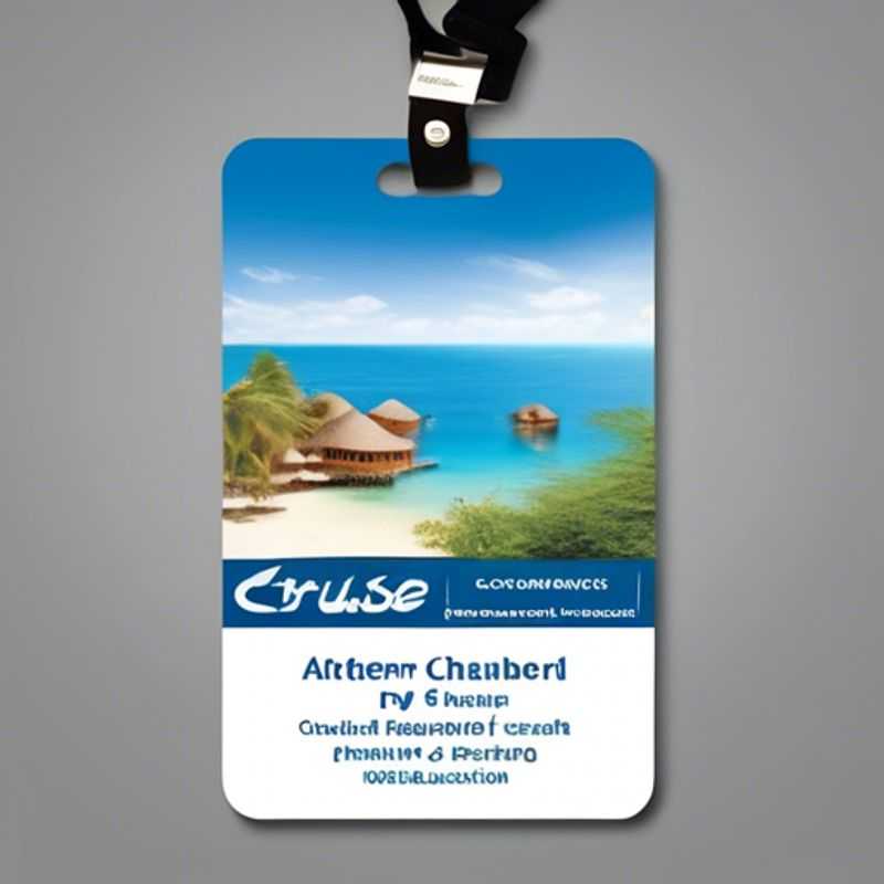 A close-up of a bright, colorful lanyard with a cruise key card attached, highlighting its practical use for keeping your access card secure and easily accessible.