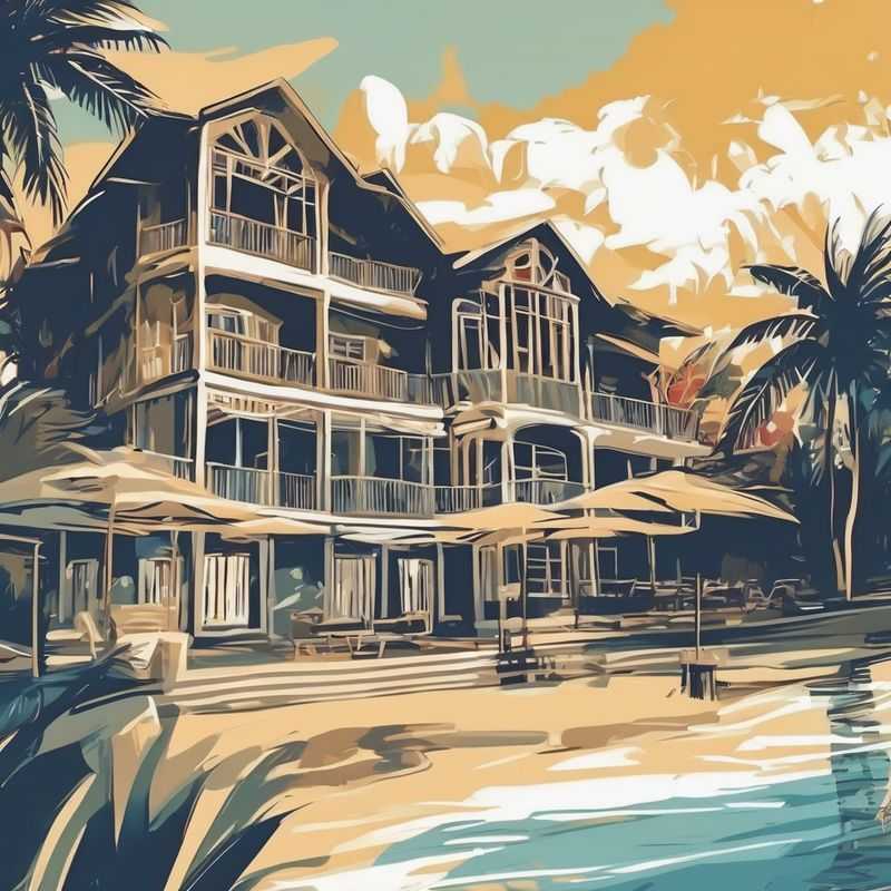 Une vue aérienne de l'île Maurice, mettant en évidence ses plages de sable blanc immaculé bordant des eaux turquoise cristallines, un aperçu paradisiaque des meilleurs endroits où séjourner.