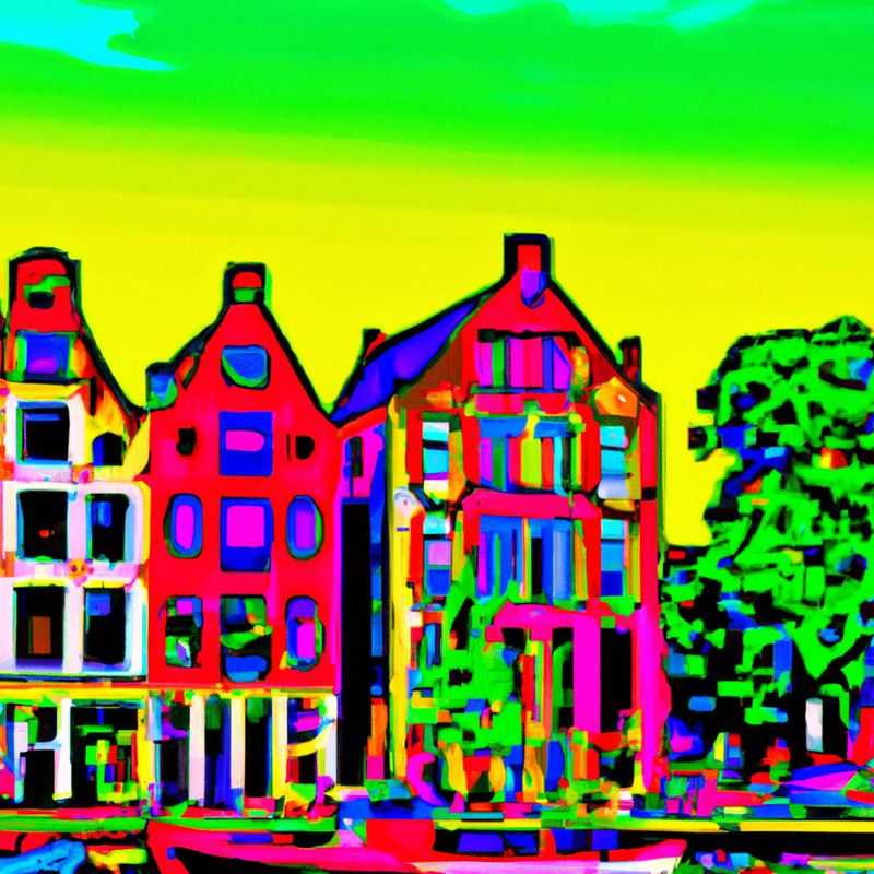 Two couples strolling hand-in-hand through the picturesque canals of Amsterdam, Netherlands, surrounded by charming townhouses and vibrant bridges, during their idyllic 2-week summer sojourn.