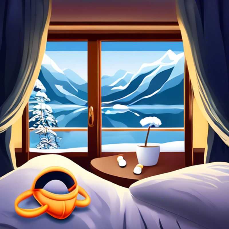 Close-up of a luxurious black eye mask and a pair of comfortable earplugs, essential tools for achieving restful sleep.