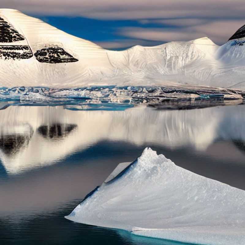 Here are a few options for alt text in Portuguese for an image of Svalbard, Norway in an article about whether it's good for spring break, each with a slightly different emphasis: