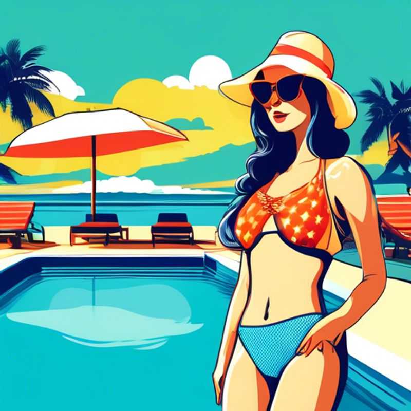 A colorful array of swimwear, including bikinis, one-pieces, and tankinis, displayed on a rack, showcasing the diverse styles and colors available for finding the perfect swimsuit.