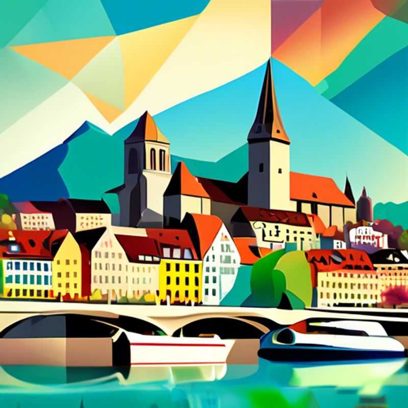 Deux couples, les voyageurs des médias sociaux, explorent les charmes de Bâle, en Suisse, lors d'un voyage de printemps de 3 jours. Le paysage urbain vibrant et les bâtiments historiques offrent un arrière-plan parfait pour leurs photos et leurs stories.