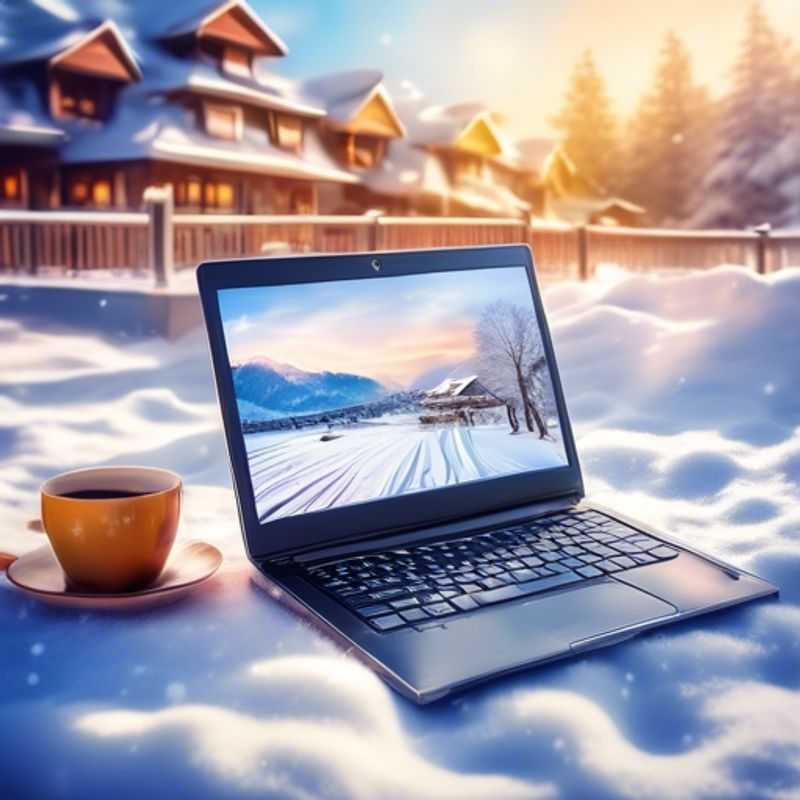 A close-up shot of a sleek, modern laptop with a crisp, bright display, highlighting the essential features to consider before purchasing your next computing companion.