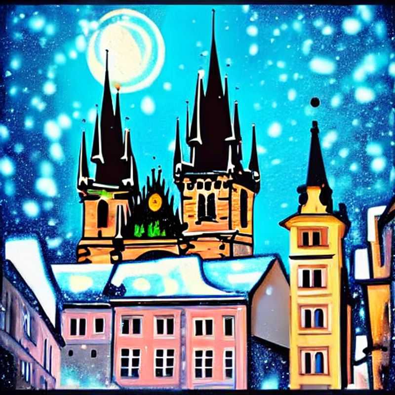 Prague au printemps : Une vue pittoresque de la ville, illuminée par le soleil printanier.