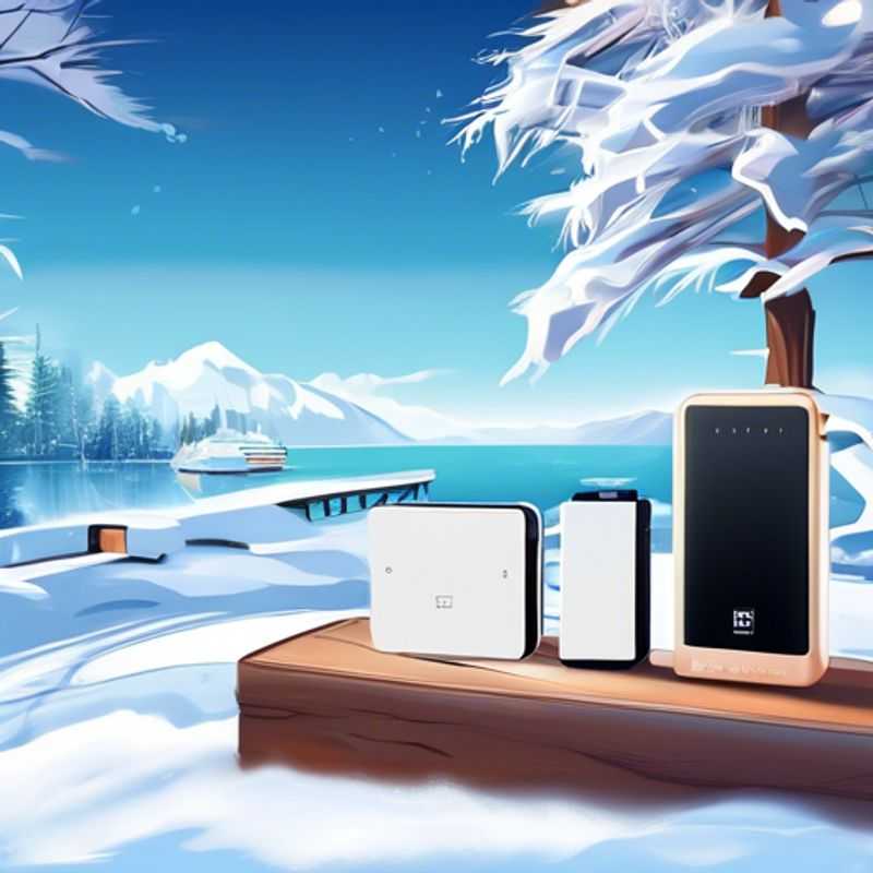 A sleek, modern power bank with a USB-C port and LED indicator lights, ready to keep your devices charged on the go.