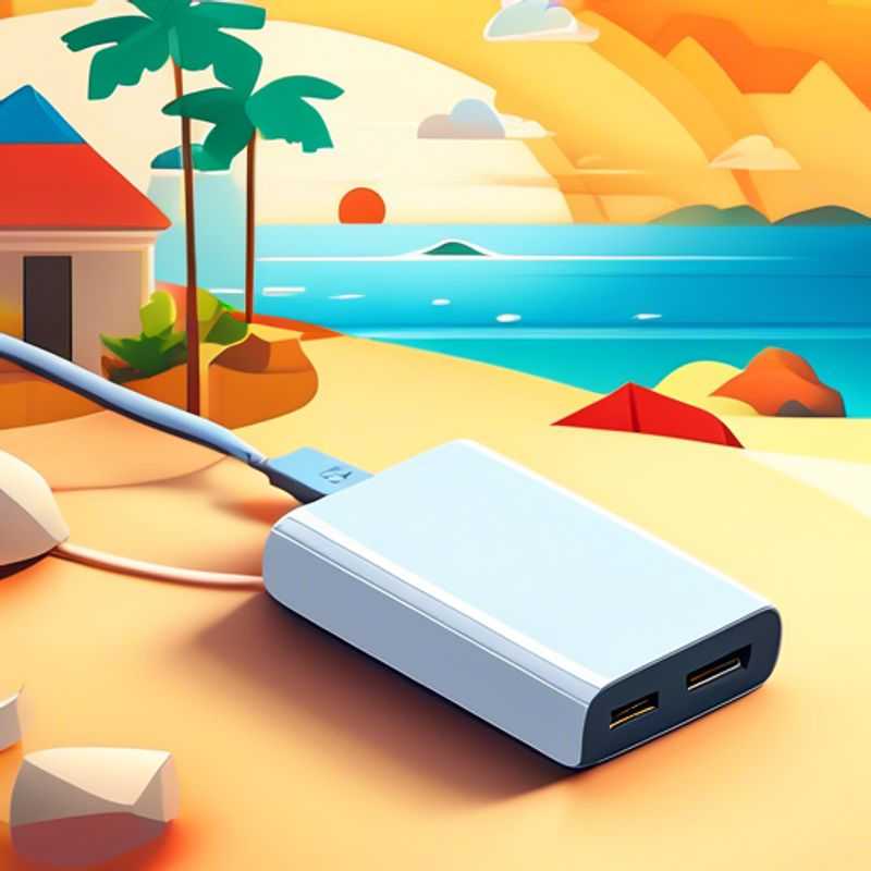 A sleek, modern portable charger, perfect for keeping your phone and other gadgets powered up while on the go.