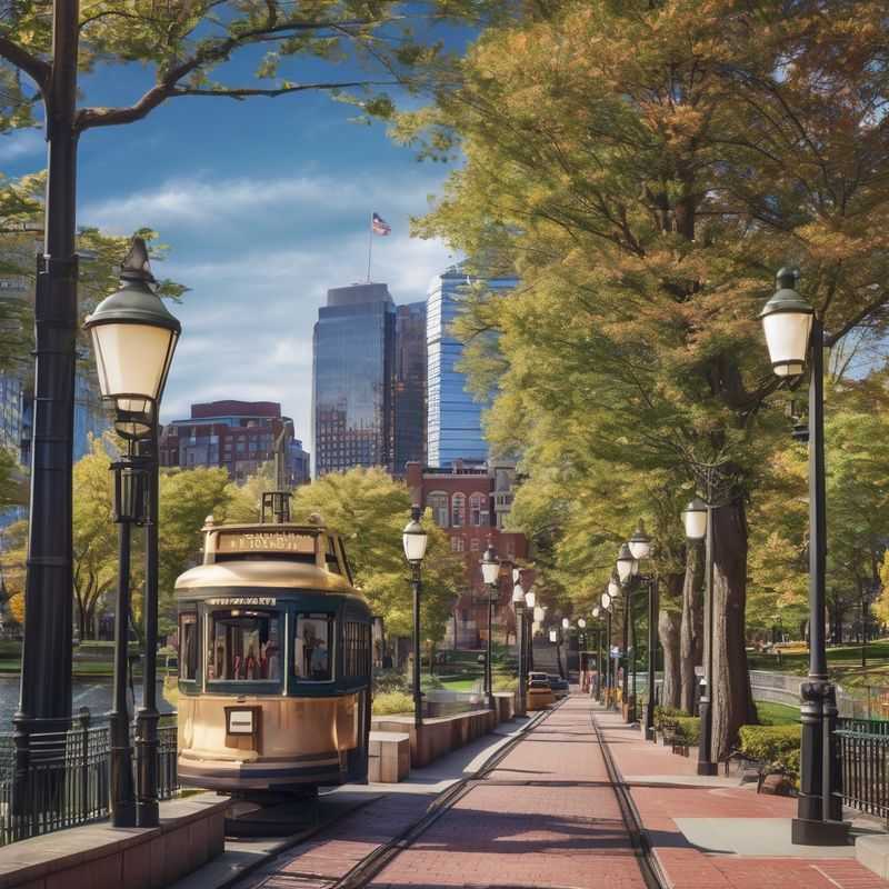 Vue aérienne du quartier historique de Beacon Hill à Boston, Massachusetts, avec ses rues pavées et ses maisons en briques rouges pittoresques, idéal pour un séjour authentique.