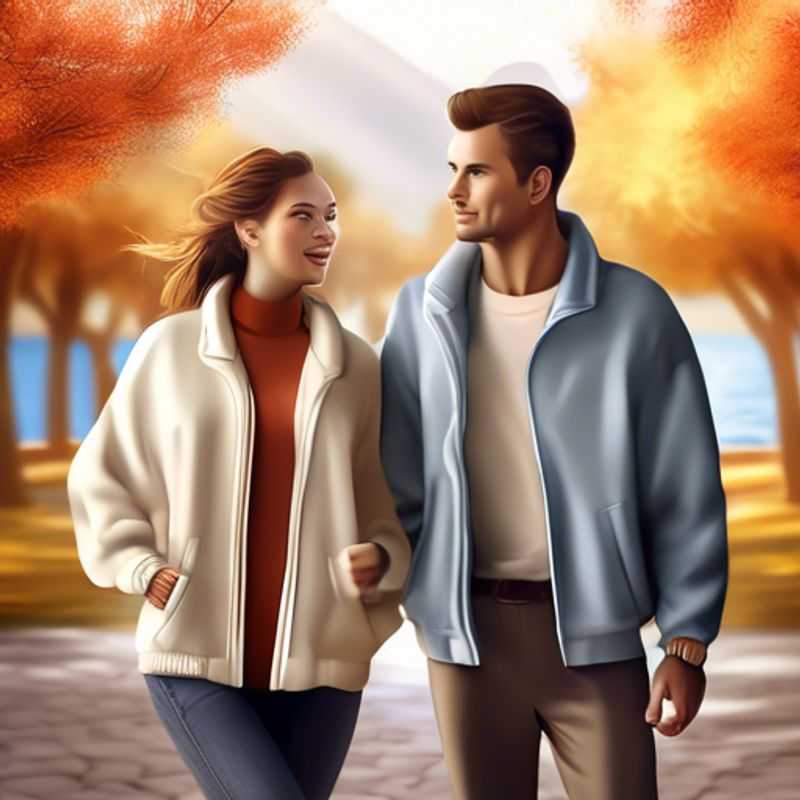 Close-up of a stylish light jacket or sweater, perfect for layering on cool evenings and transitioning between seasons.