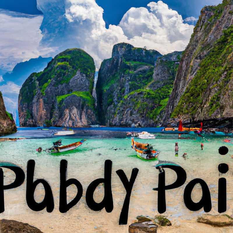 A solitary traveler basking in the idyllic beauty of Ko Phi Phi, Thailand, during a 2-week spring sojourn, captivated by the island's pristine beaches, turquoise waters, and lush greenery.