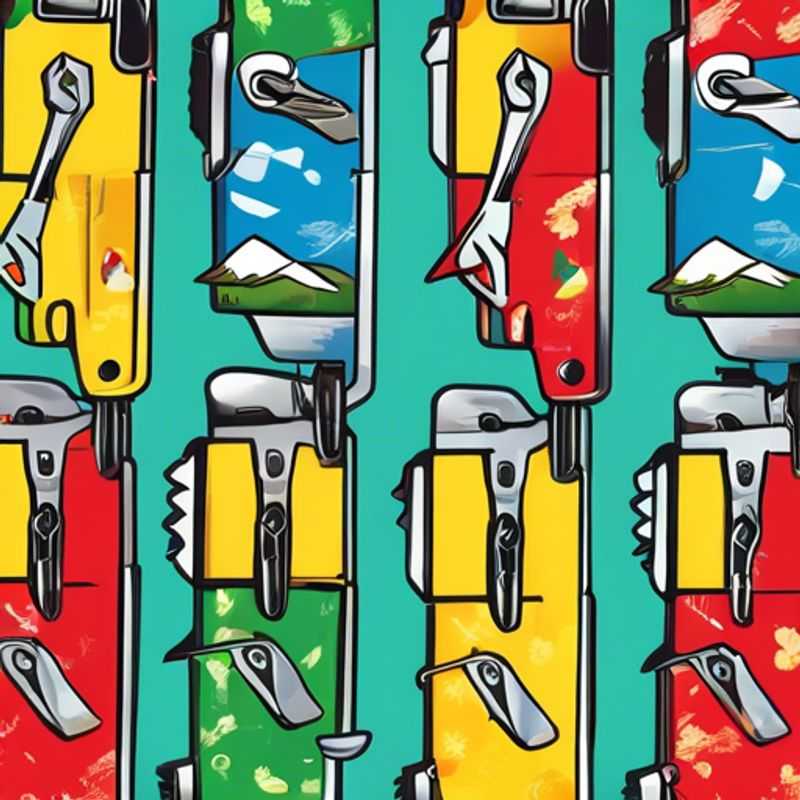 A close-up of a multi-tool or Swiss Army Knife, showcasing its various tools and compact design.