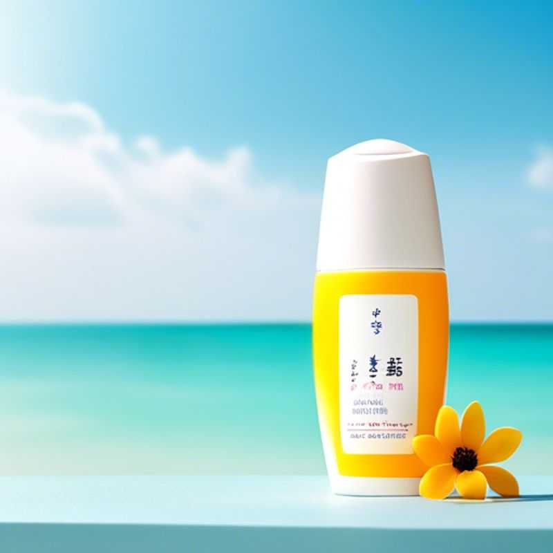 Close-up of a high SPF sunscreen bottle, highlighting its key features and emphasizing the importance of sun protection for healthy skin.