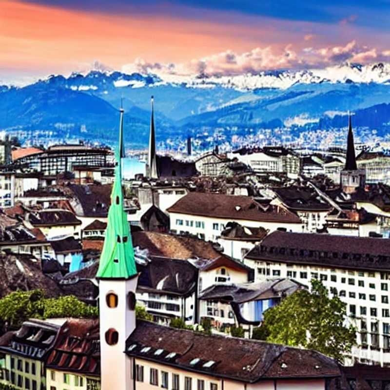 Zurich au printemps: une vue splendide sur la ville et le lac, idéale pour des vacances de printemps.
