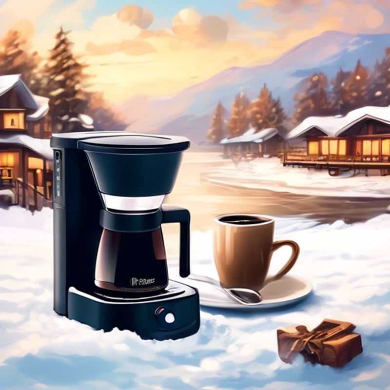 A sleek, portable coffee maker, perfect for brewing a delicious cup of coffee on the go.