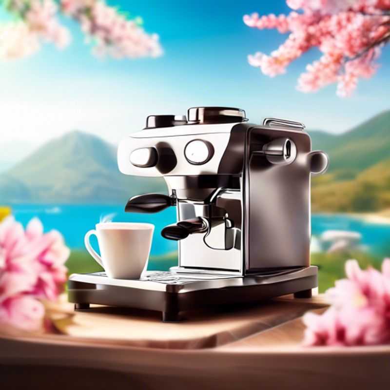 A sleek, modern portable espresso machine, perfect for brewing barista-quality coffee on the go.