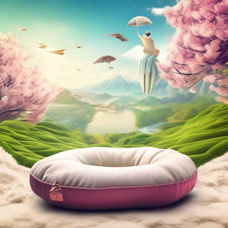 A close-up of a travel pillow, highlighting its contoured shape, soft fabric, and convenient design, perfect for comfortable sleep on the go.